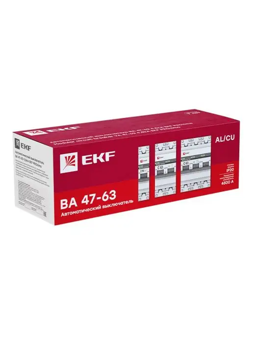 EKF Автоматический выключатель 3А ВА 47-63, серый, фото 6