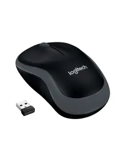 Мышь беспроводная Logitech M185 темно-серая Logitech 21264715 купить за 876 ₽ в интернет-магазине Wildberries