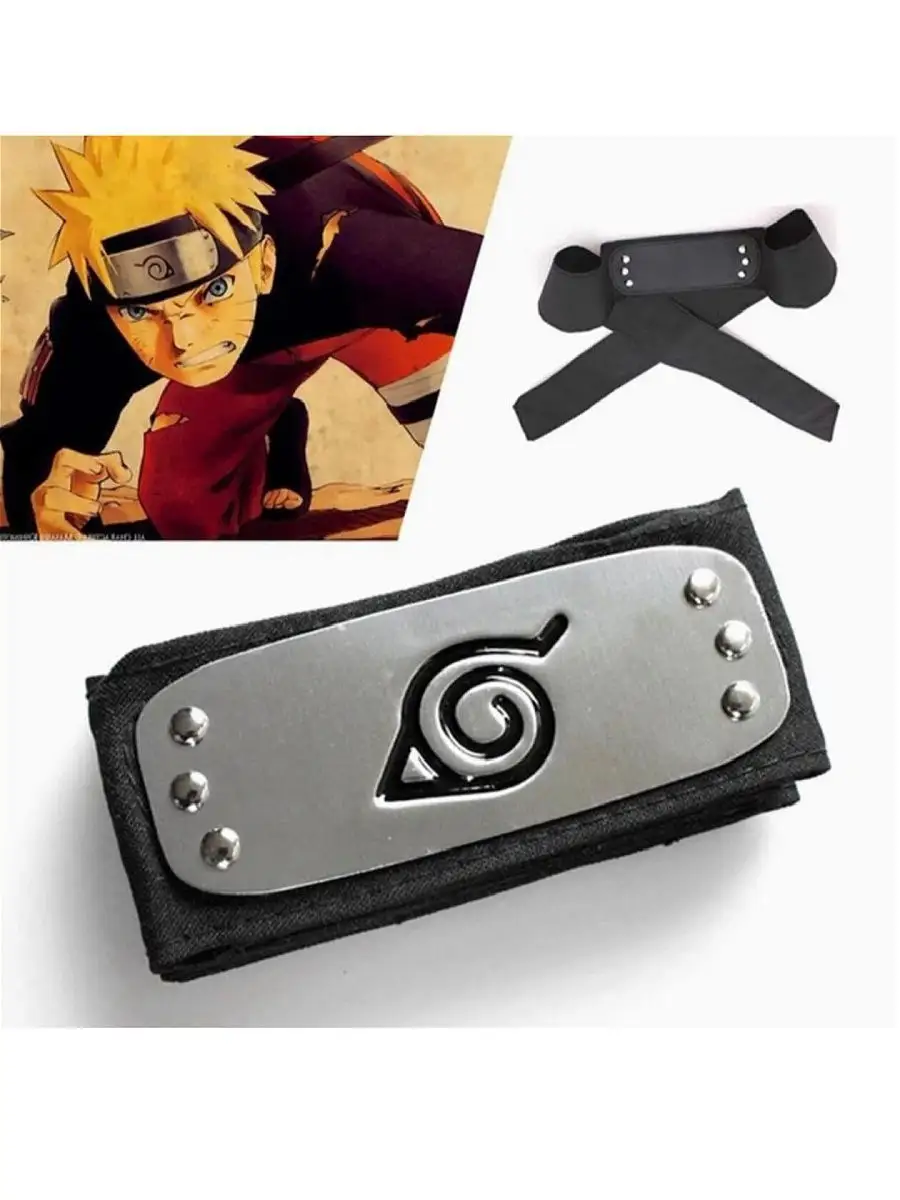 Повязка Наруто на голову Аниме Naruto MGA toys 21269698 купить в  интернет-магазине Wildberries