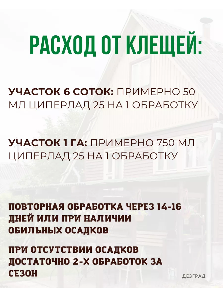 ЦиперЛАД 25 от тараканов, клопов, клещей, блох, мух 1 литр ДЕЗГРАД 21287386  купить за 1 873 ₽ в интернет-магазине Wildberries