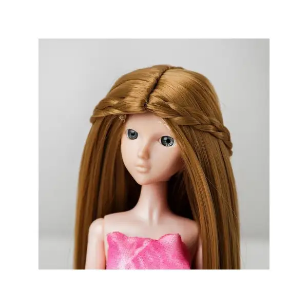 Волосы для кукол "Прямые с косичками"