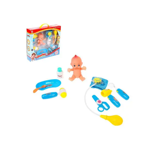Набор доктора "Лечим карапуза-1" с пупсом, тонометром и аксессуарами