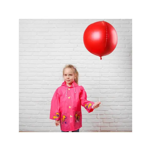 Дождевик детский на кнопках с капюшоном "Уточка" р-р L