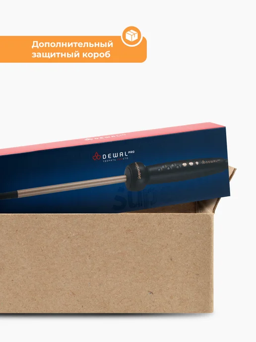 DEWAL Плойка для афро кудрей 9 мм Pro, черный, фото 7