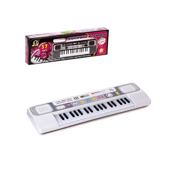 Синтезатор "Весёлая мелодия-2" с микрофоном, 37 клавиш, цвет