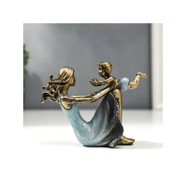 Сувенир полистоун "Мама с сыном" 9,5х6,5х17 см — фото 1