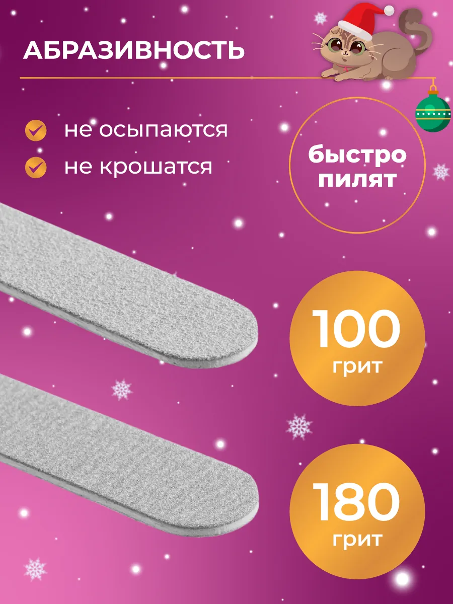 Пилки для ногтей 100 180 набор 50шт Liara 21359779 купить за 420 ₽ в  интернет-магазине Wildberries