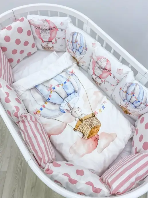 Бортики подушки в детскую кроватку - Teepee