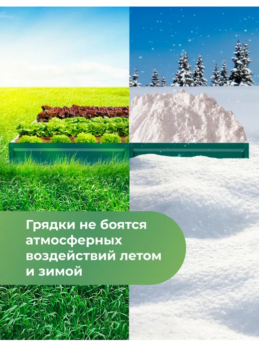 По Уму Грядка оцинкованная 3 м для сада и огорода, 1,0х3,0х0,15 м, 1.0x3.0x0.20 м, 3 м, фото 6