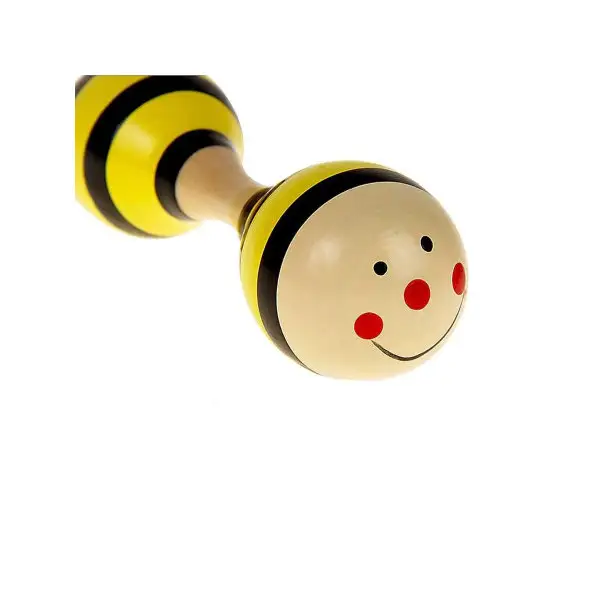 Маракас двусторонний "Пчёлка", средний, для детей