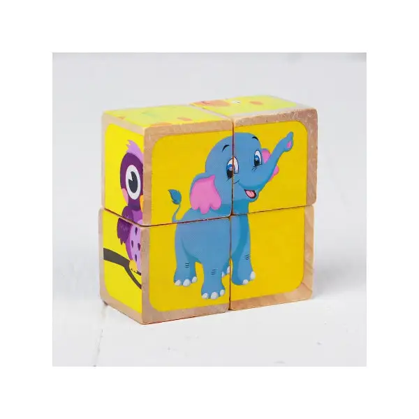 Кубики "Животные", 4 шт.