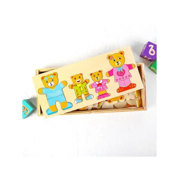 Игрушка развивающая "Переодень семью медвежат" 3,5х31х13,5 с