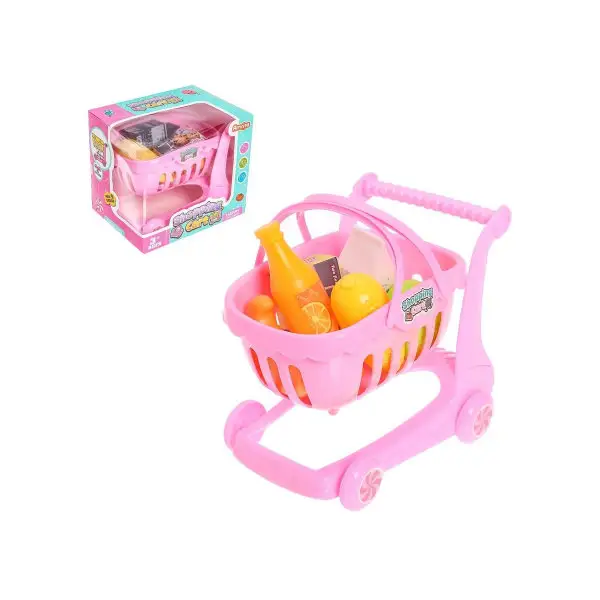 Продуктовая тележка "Минимагазин" с продуктами