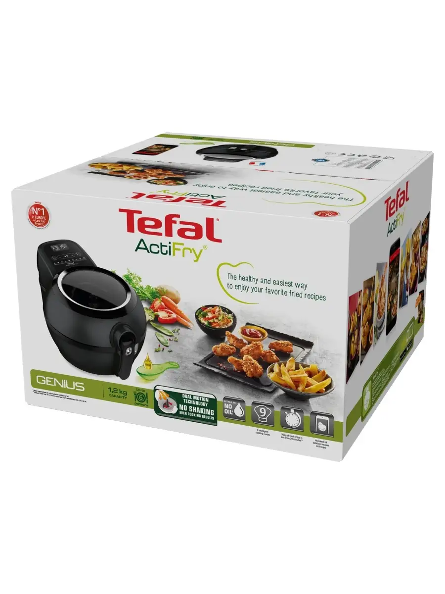 Аэрогриль FZ760830 ActiFry, черная, 1350 Вт Tefal 21501419 купить в  интернет-магазине Wildberries