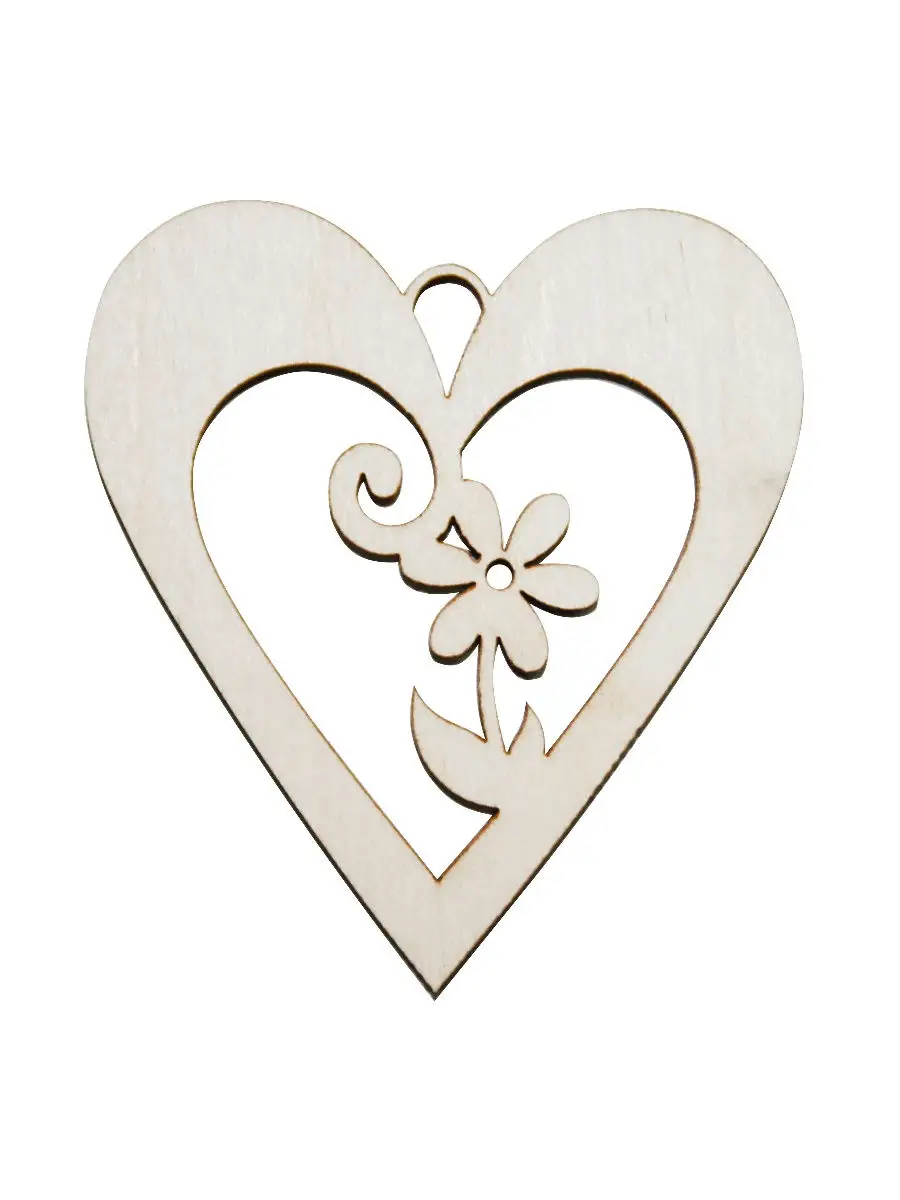 Сердечко 6,7х7,5см, 3мм (3шт)