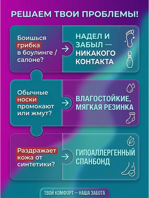 БАХИЛ ОК Одноразовые носочки 50 пар 100 штук спанбонд бахилы, черный, фото 4