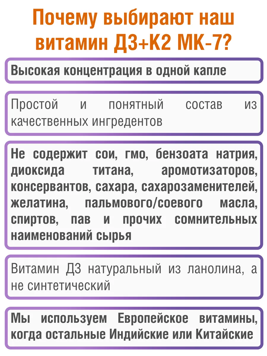 Витамин Д3 2000 МЕ + К2 МК-7 20 мкг - 20 мл. WOW FORMULA 21542048 купить за  1 165 ₽ в интернет-магазине Wildberries