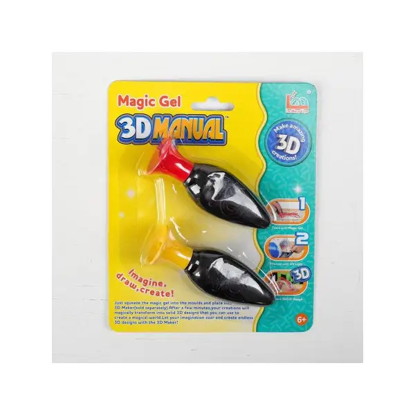 Гель для создания 3Д фигур, набор 2 цвета по 20 гр, цвет кра