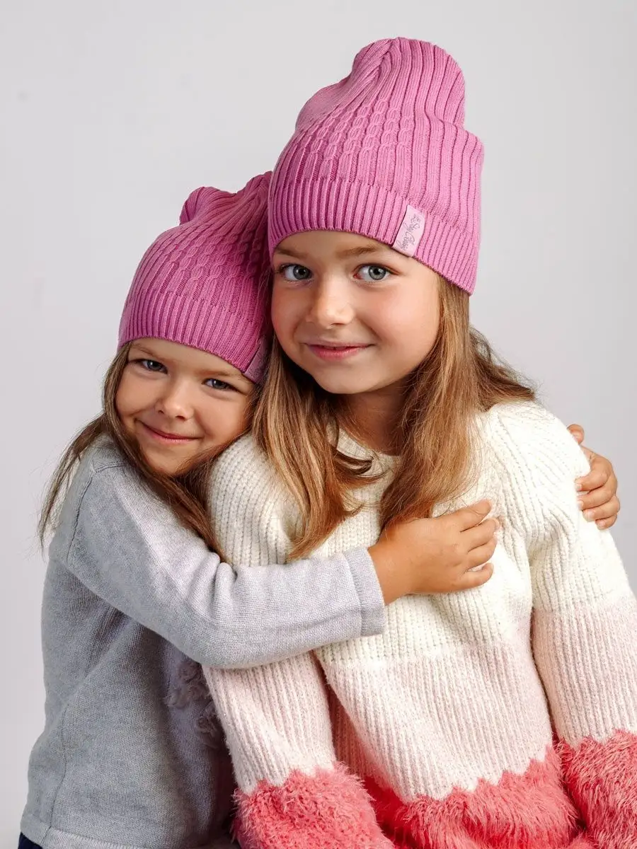 Купить вязаные шапки для девочек в интернет магазине уральские-газоны.рф