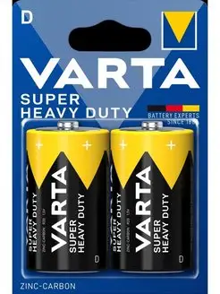 Батарейка R20 D Varta SUPERLIFE Heavy Duty 1.5V - 2 шт. VARTA 21609527 купить за 269 ₽ в интернет-магазине Wildberries