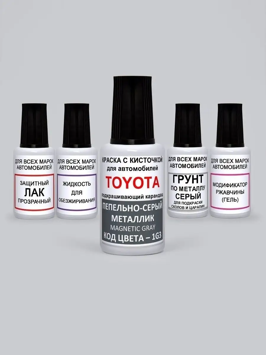 Подкраска сколов 1G3 Toyota серый металлик MAGNETIC GREY Podkraska.ru  21610424 купить за 1 203 ₽ в интернет-магазине Wildberries