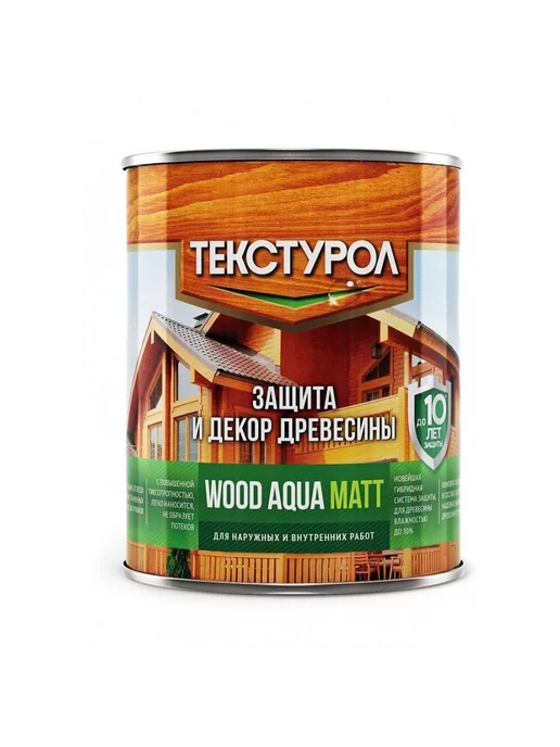 ТЕКСТУРОЛ WOOD AQUA MATT деревозащитное средство Орех 0,8л, 800 мл, фото 6