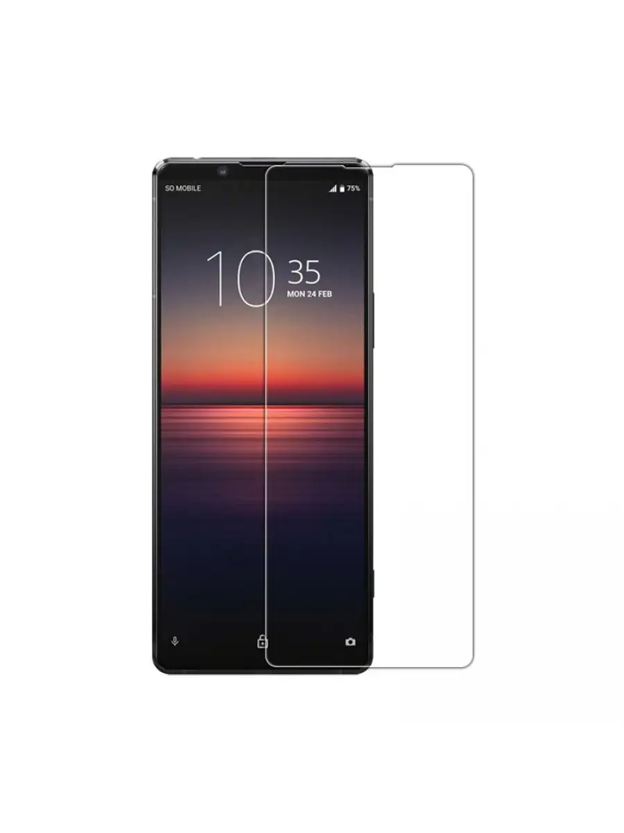 Защитное противоударное стекло MyPads на Sony Xperia 1 II