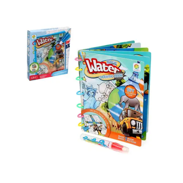 Книжка для рисования водой Путешествия с маркером