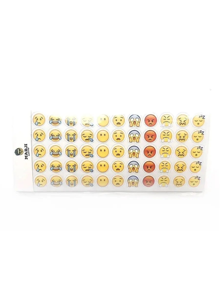 Наклейки стикеры на телефон ноутбук смайлики Animoji Smile DAO Things  21661510 купить за 125 ₽ в интернет-магазине Wildberries