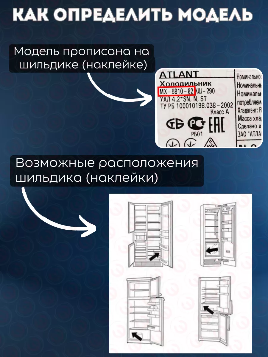 Панель для холодильника Атлант ATLANT 21662808 купить за 384 ₽ в  интернет-магазине Wildberries