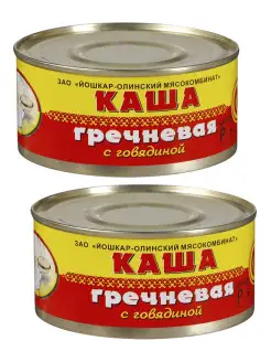 Каша гречневая с говядиной, 2 по 325г Йошкар-Олинский мясокомбинат 21680921 купить за 387 ₽ в интернет-магазине Wildberries