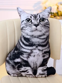 Мягкая игрушка-подушка Кот, 37 см Хочу подушку 21693333 купить за 657 ₽ в интернет‑магазине Wildberries