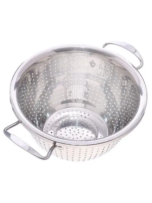 Дуршлаг металлический с ручками 26 см - фото 3