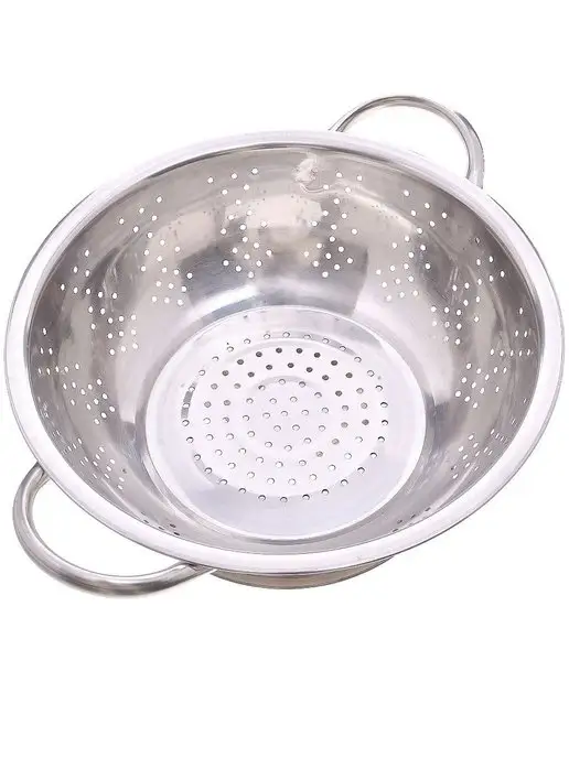 Дуршлаг металлический с ручками 24 см - фото 3