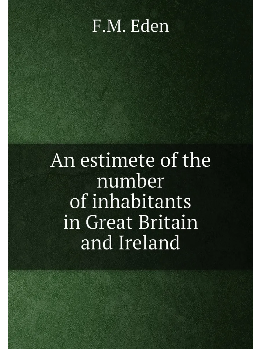 An estimete of the number of inhabitants in Great Br...