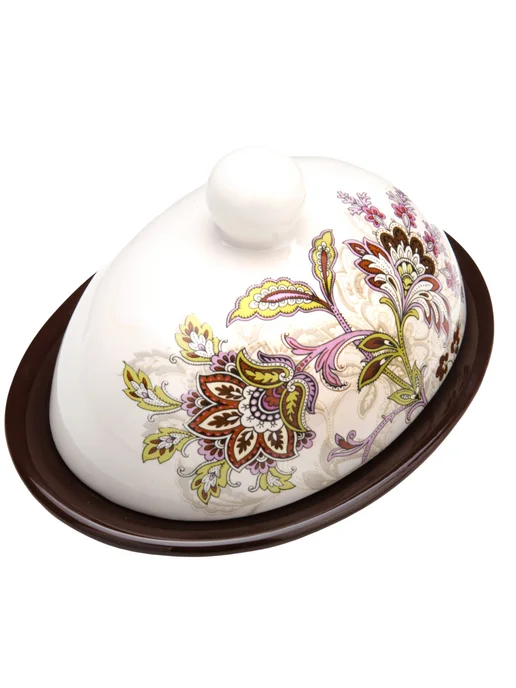 Масленка с крышкой овальная - фото 13