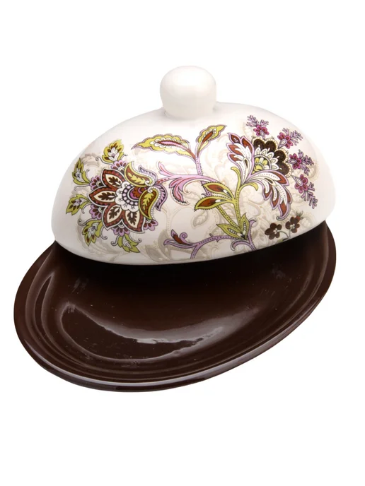 Масленка с крышкой овальная - фото 14