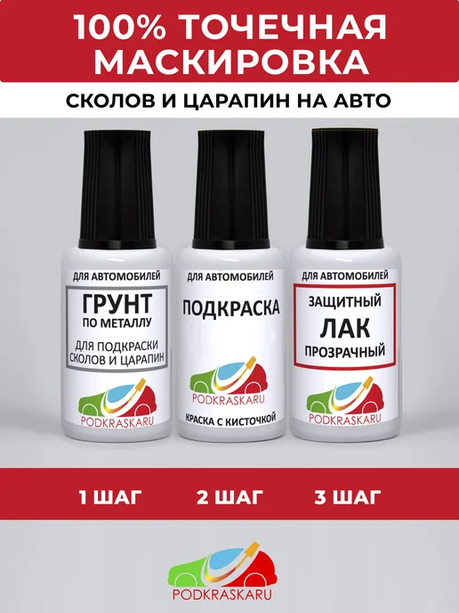 PODKRASKA.RU Лак автомобильный с кисточкой, глянцевый, 15 мл, 15 мл, фото 5