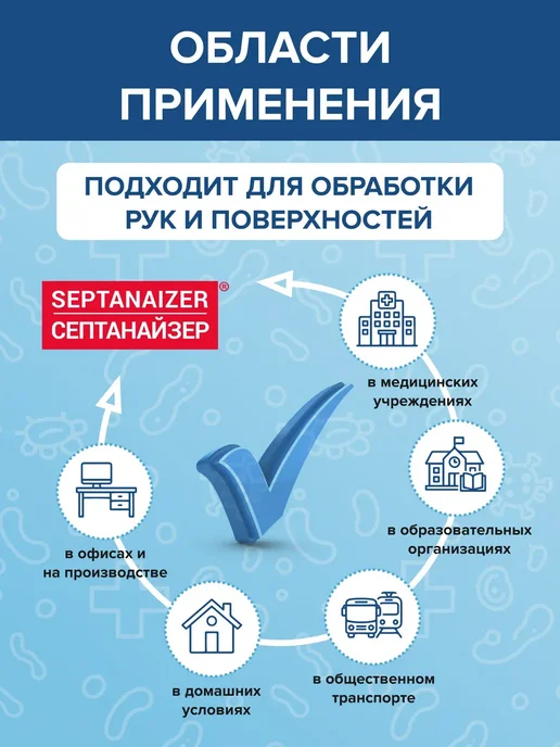 SEPTANAIZER Антисептик для рук и поверхностей 5 л, спирт 75%, 5 л, фото 2