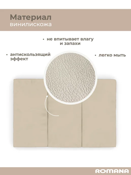 ROMANA Мат спортивный гимнастический складной 150 х 100, 150x100, фото 4
