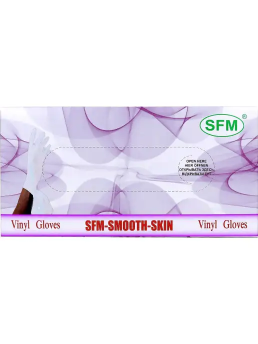 SFM Hospital Products GmbH Перчатки виниловые прочные 100 шт, 100 шт, фото 6