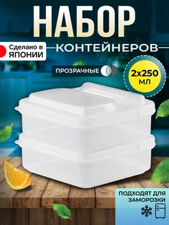 Контейнер для еды 250 мл, 2 шт, 10,5х10,5х4,3 Nakaya 22257923 купить за 411 ₽ в интернет-магазине Wildberries