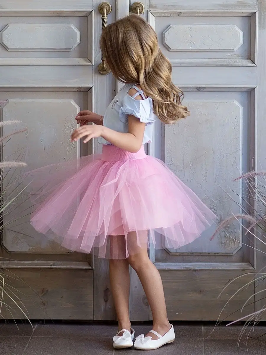 Розовые юбки для девочек