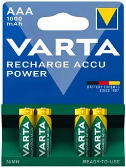 Аккумулятор R03 AAA NI-MH 1000mAh - 4 шт. VARTA 22607246 купить за 988 ₽ в интернет-магазине Wildberries