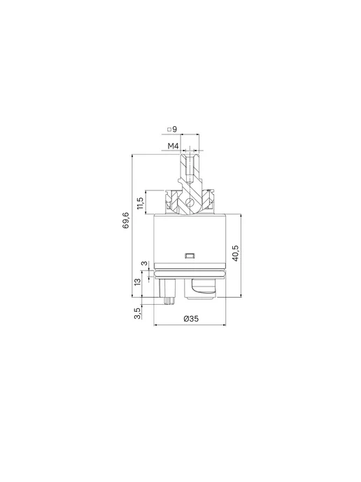 IDDIS Картридж для смесителя, 35 мм, 02ESC35i82, зеленый, фото 8