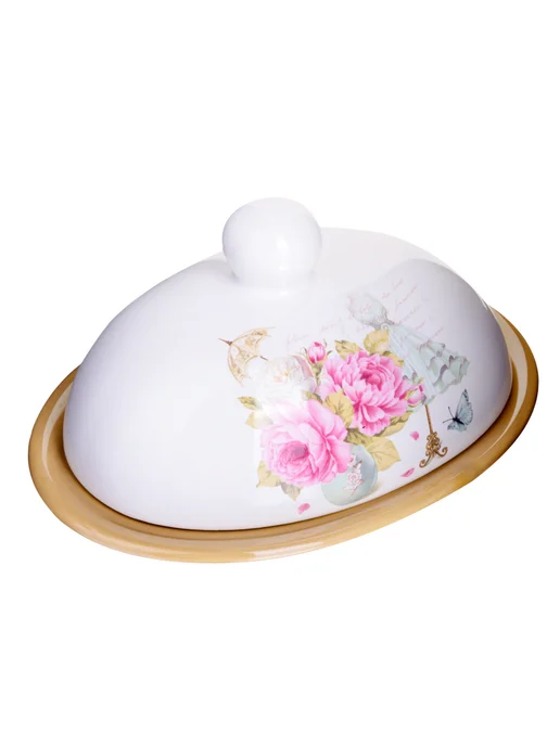 Масленка с крышкой овальная - фото 11