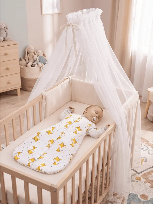Lemony KIDS Спальный мешок для новорожденных малышей, белый, фото 3
