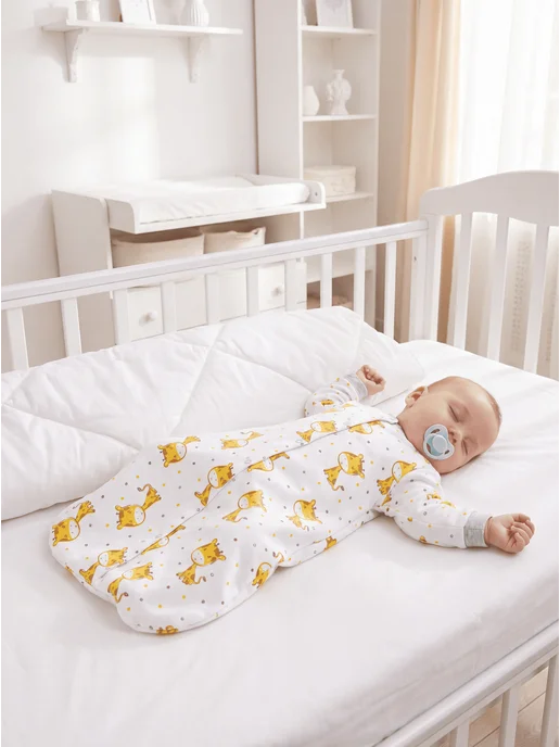 Lemony KIDS Спальный мешок для новорожденных малышей, белый, фото 6