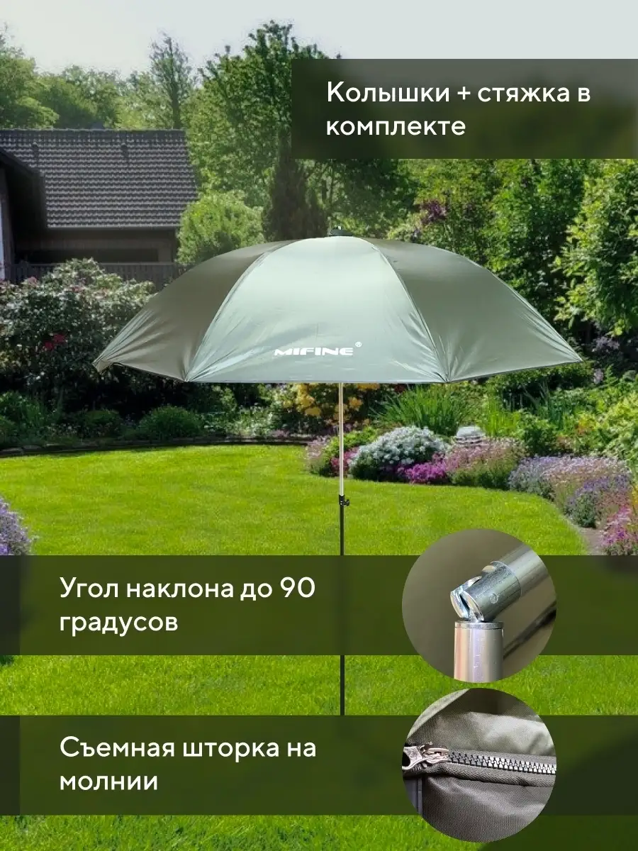 Современные аксессуары для садовых зонтов
