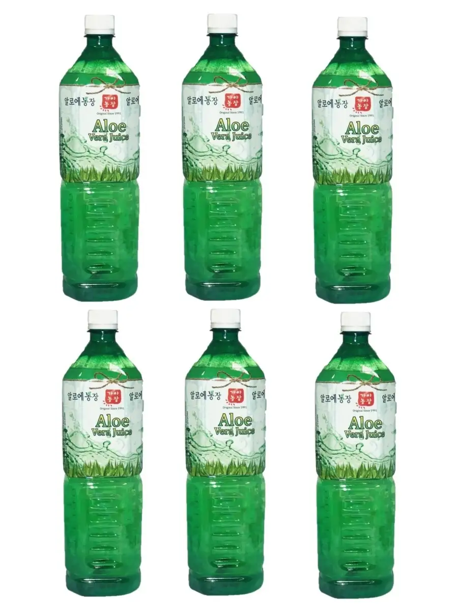 Напиток БЕЗ САХАРА Aloe Vera Juice с мякотью и вкусом Алоэ (Диетический) /  6 бутылок по 1500 мл. Натуральные напитки 23148207 купить в  интернет-магазине Wildberries